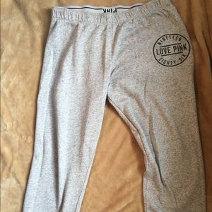 VS PINK sweats.